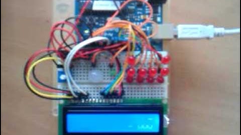 Arduino Duemilanove + LED + LCD. First Day Fun!