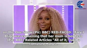 The One Show’s Matt Baker left red-faced in awkward Mary J Blige blunder
