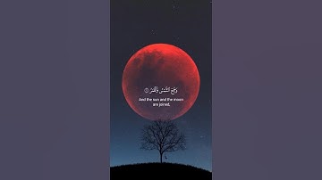 القرآن الكريم بصوت الشيخ ياسر الدوسري🤍☘️فإذا برق البصر وخسف القمر وجمع الشمس والقمرAl QuranAl Kareem