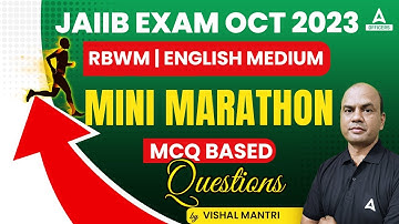 JAIIB October 2023 | RBWM English Medium | Mini Marathon | JAIIB RBWM Important MCQs