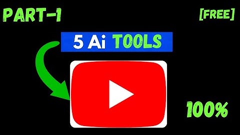 Use these 5 FREE Ai Tools if you are a Youtube Creator (GUARANTEED)