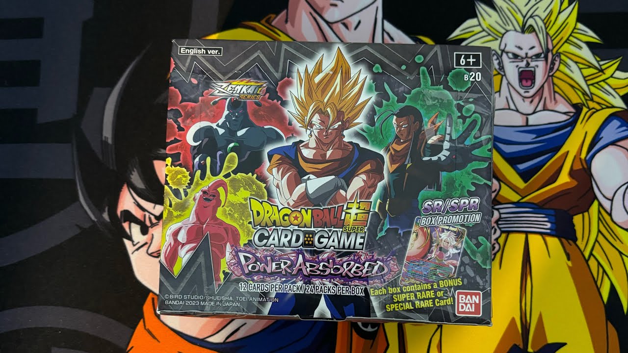 Opening Dragon ball Z Power Absorbed Booster Box Plus pulling SCR 🔥🔥🔥 ...