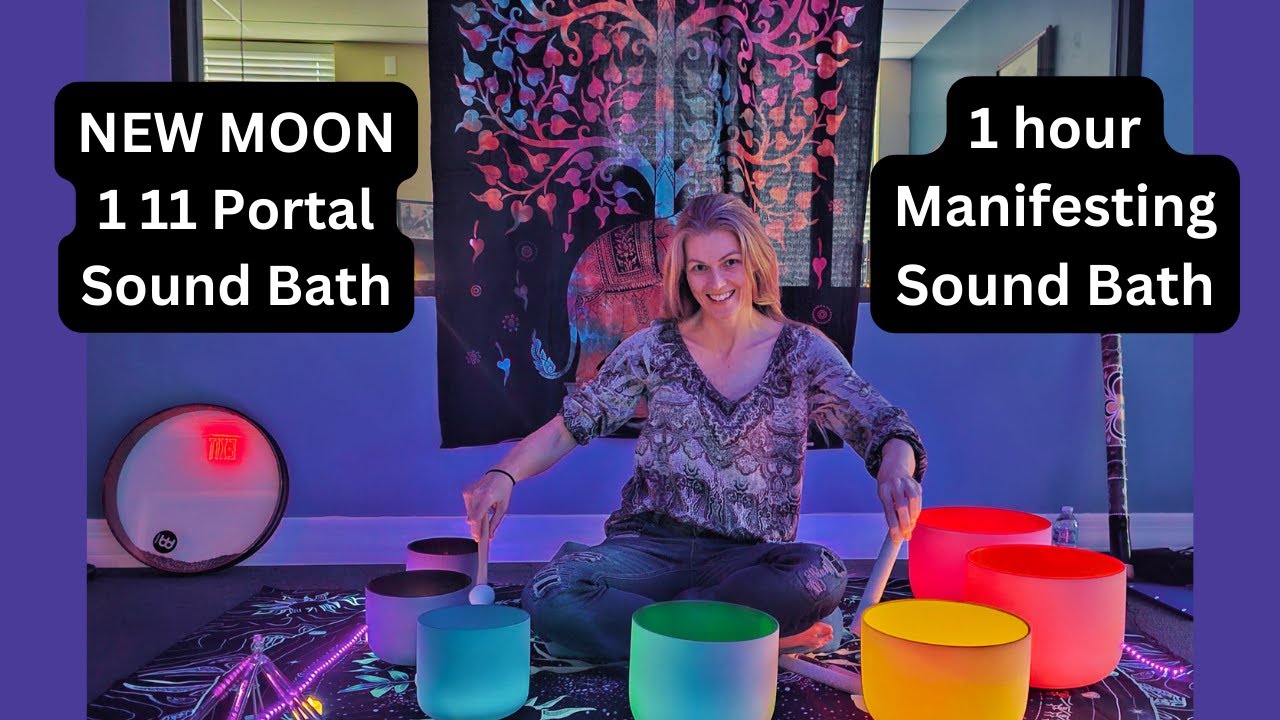 NEW MOON 1 11 Portal New Moon Manifestation Sound Bath - YouTube