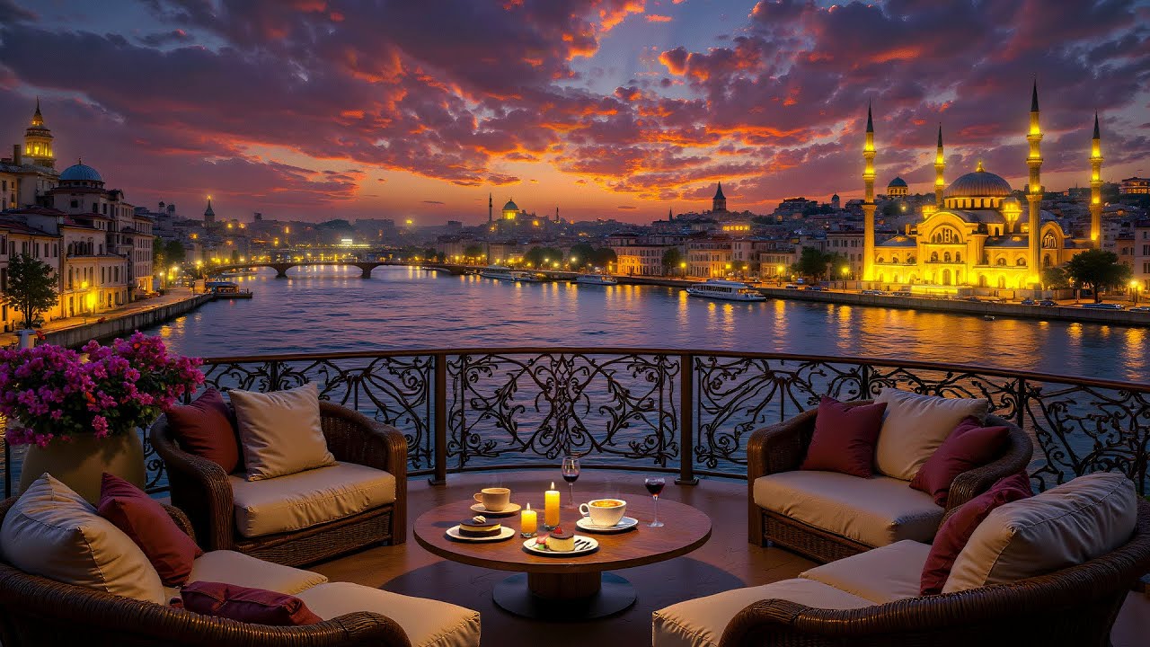 Cozy Istanbul Café Ambience ☕ Soft Jazz & Piano Instrumental Music for Focus & Relaxation