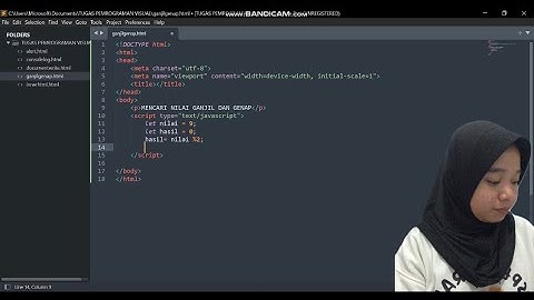 TUGAS PEMROGRAMAN VISUAL 1 (menampilkan program biodata menggunakan variabel)