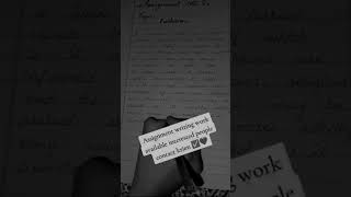 Assalamualaikum! Main Rooh hun 🌸AIOU ki English assignments handwritten karti hun