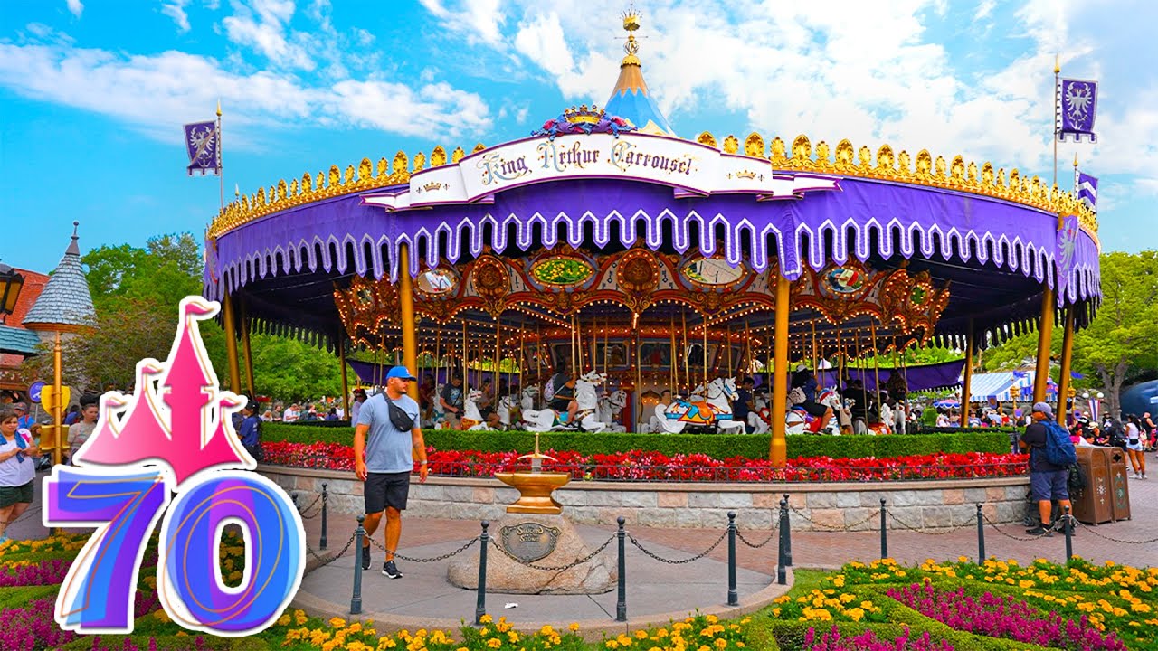 King Arthur Carrousel - Disneyland Opening Day Ride - 70th Anniversary [4K POV]