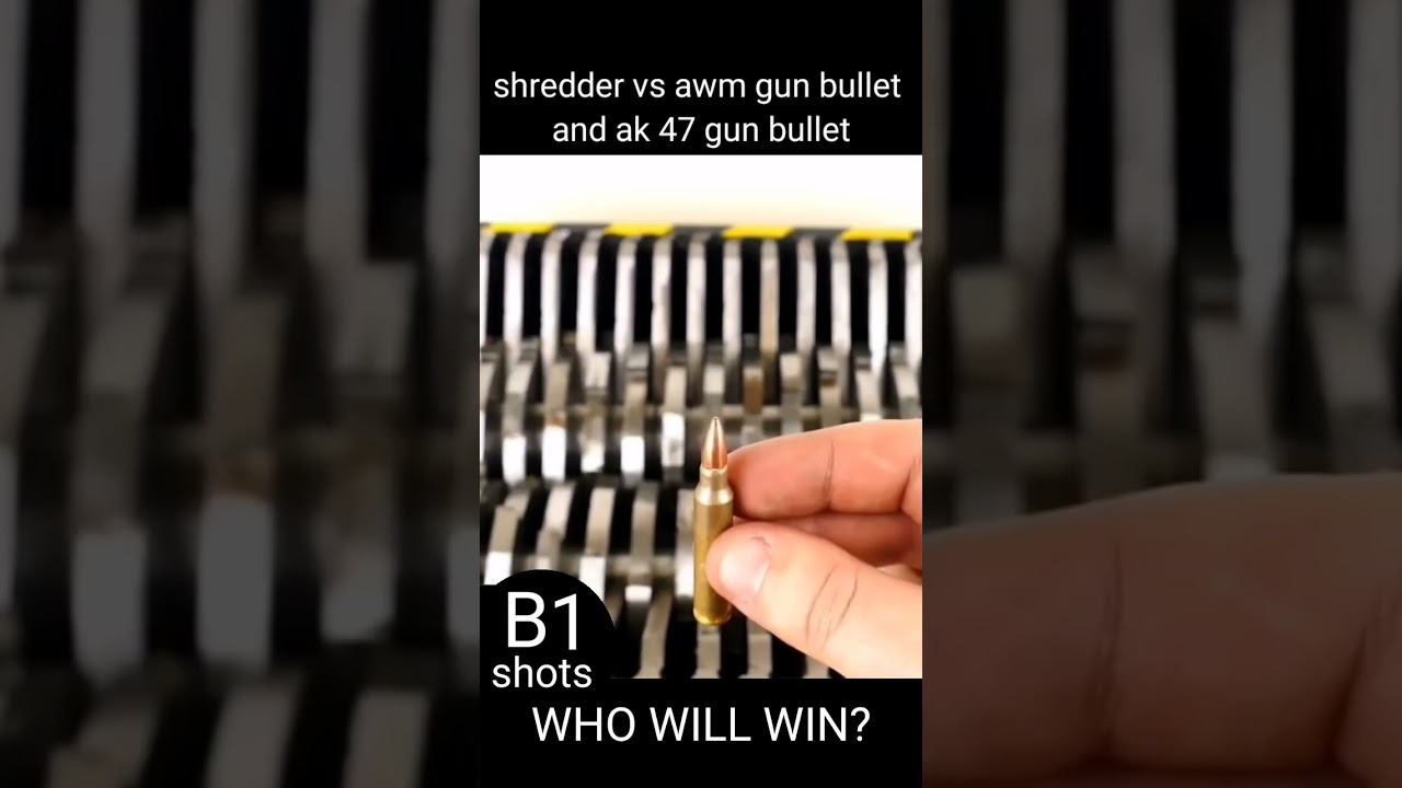 shredder vs awm gun bullet and ak 47 gun bullet 