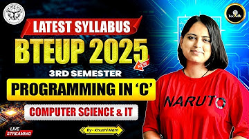 🔴 Programming in C | BTEUP 3rd Semester Latest Syllabus 2025 | Polytechnic 3rd semester #astechnic