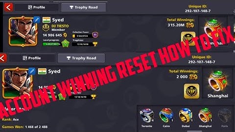 8 ball pool account winning and coins are reset why we getting this problem how to fix