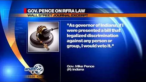 Gov. Pence continues to defend Indiana's RFRA