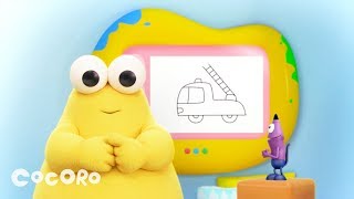 Doodleboo - How to draw a fire truck