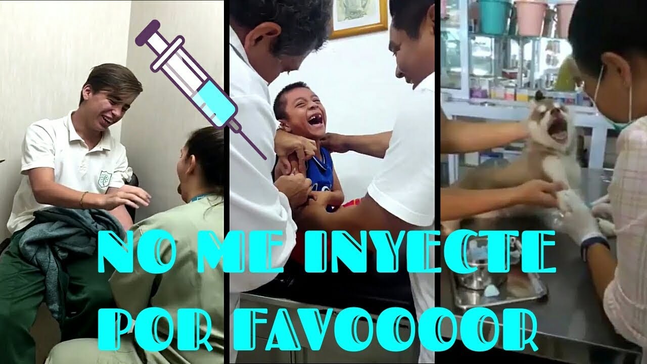 Las Reacciones mas Divertidas ante las inyecciones te reirás con sus enojos llantos y risas
