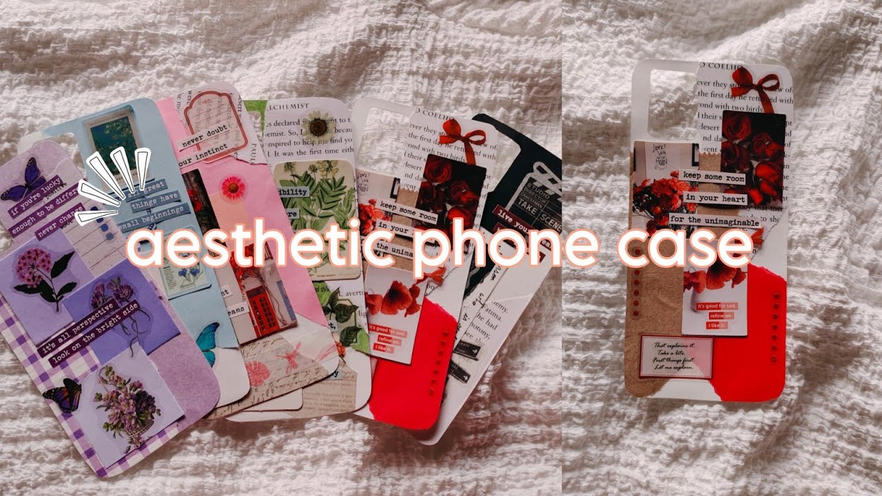 DIY 6 Aesthetic Journal Phone cover || 6 Super Easy phone case