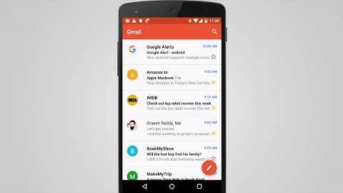 Android Gmail Like Inbox using RecyclerView (Demo)