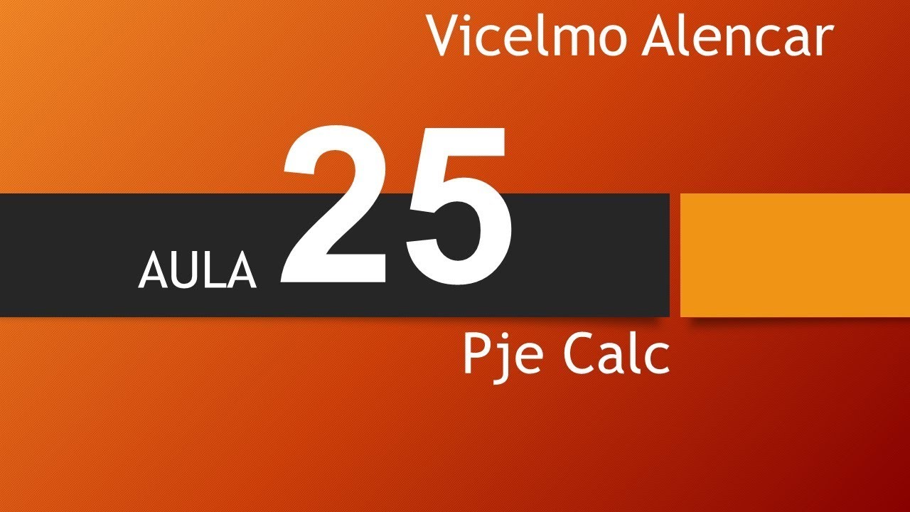 Aula 25   PjeCalc   Função Regerar