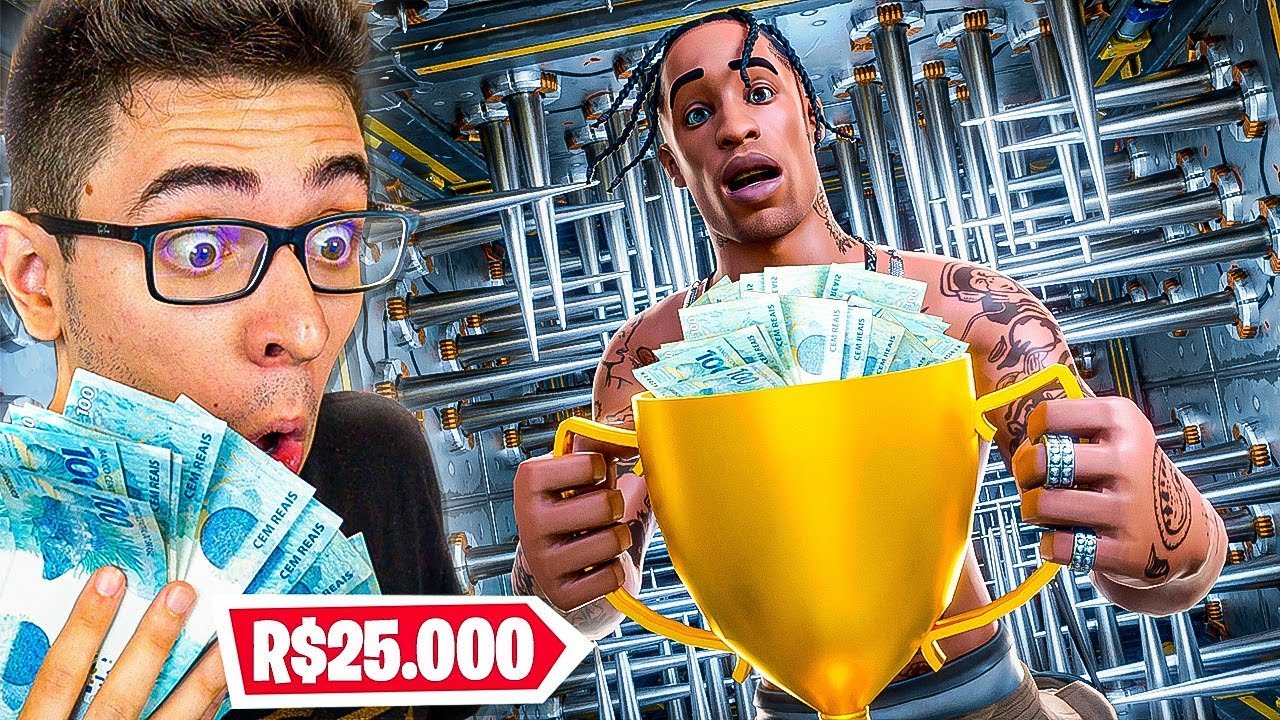 ELE FEZ O RECORDE MUNDIAL DO MEU DEATHRUN NO FORTNITE! R$25.000