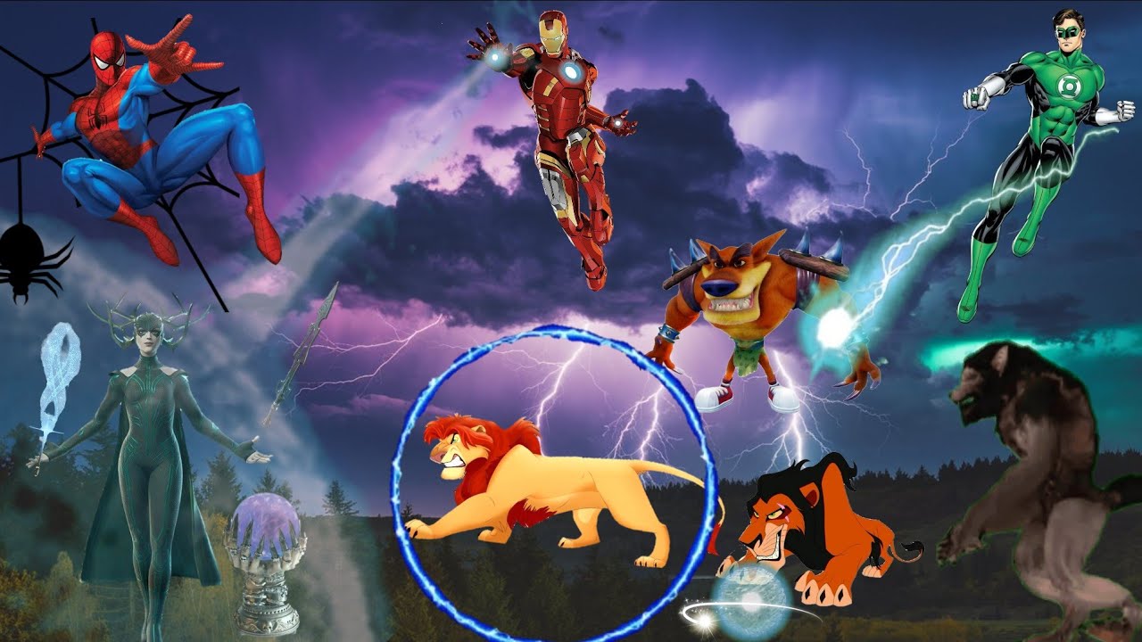 تحديات الأسد سيمبا والأبطال الخارقين|كرتون الأسد سيمبا ملك حيوانات الغابة|حكايات ديدا