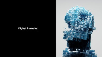 Create Simple Abstract Digital Portraits In Blender Geometry Nodes
