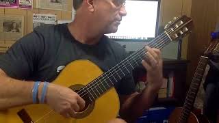 Learning Verde Alma By Pujol. Classical guitar lesson f From the Hunley guitar studio LA Clermont,
