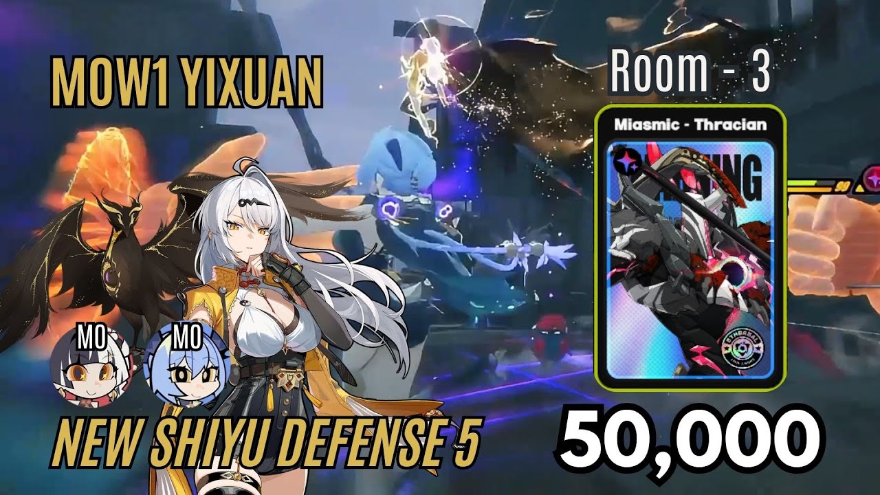 New Optimal Rotation? M0W1 Yixuan 50K Miasmic Thracian | Shiyu 5 Room 3 | ZZZ Zenless Zone Zero 2.5