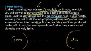 2 Peter 1:19-21: You Can't Make Up Your Own Interpretation