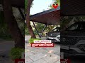 Car Porch Work - പ്രകൃതിയോട് ഇണങ്ങിയത്..! #carporch #prefabcarporch #kerala #shorts