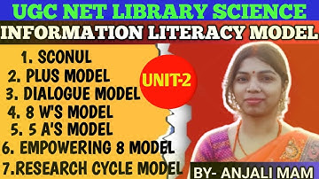 INFORMATION LITERACY MODEL|| UNIT-2|| UGC NET LIBRARY SCIENCE