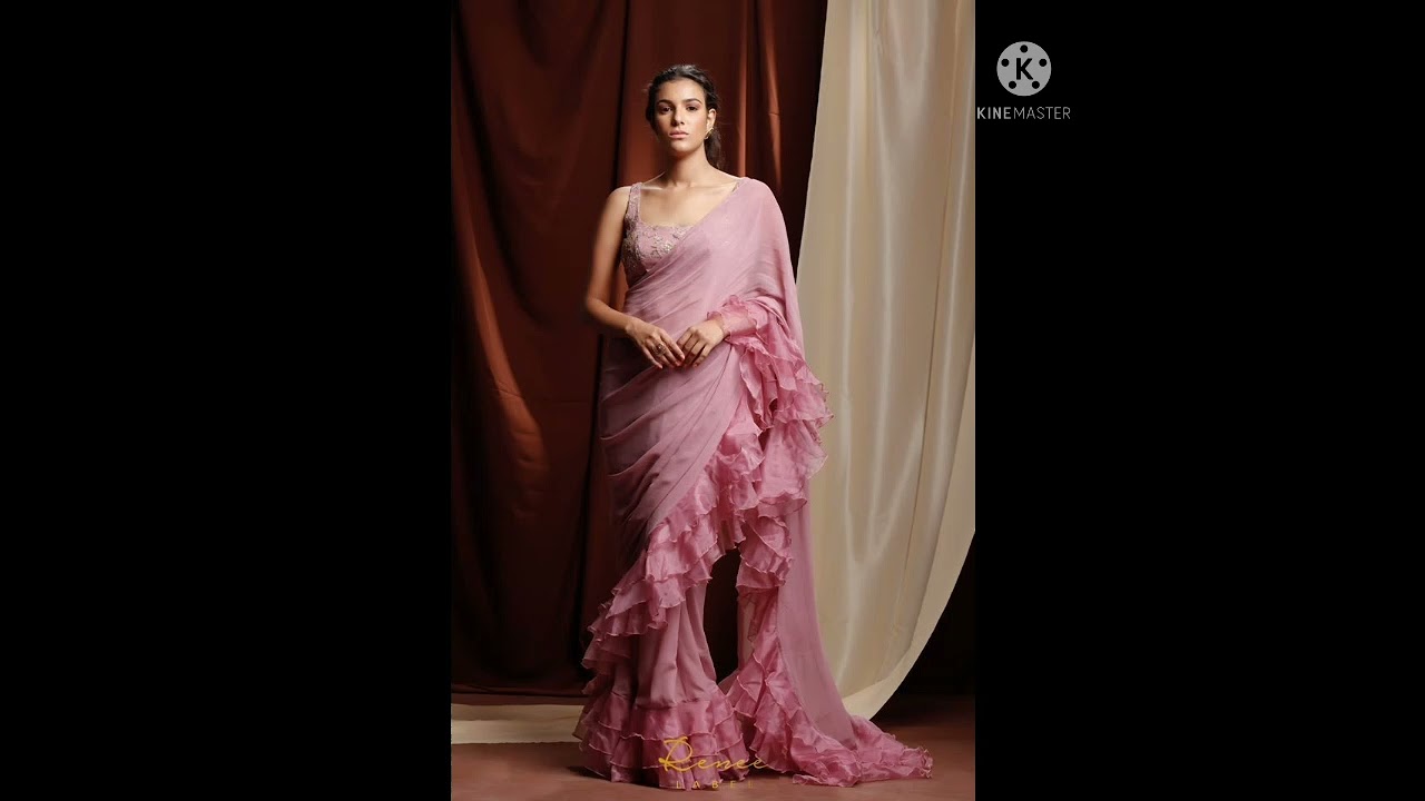 Latest Party Wear Ruffle Saree Designs || New Ruffle Saree Ke Design || Frill Saree Designs 2022