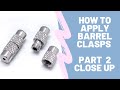 How to Apply Barrel Clasps - Part 2 CLOSE UP