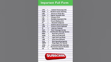 computer se सम्बन्धित full form//#computer #relative #full #form #gk #shorts