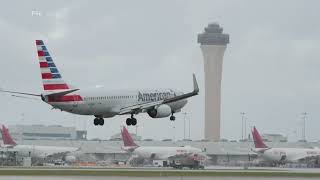 American Airlines flight aborts takeoff in Miami after business jet enters the same runway