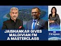Jaishankar reminds the maldives about the benefits of indias friendship  vantage with palki sharma