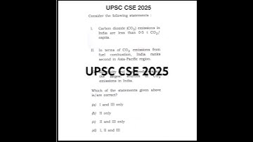 UPSC 2025: CO2 emissions in India #upsc2025 #environment