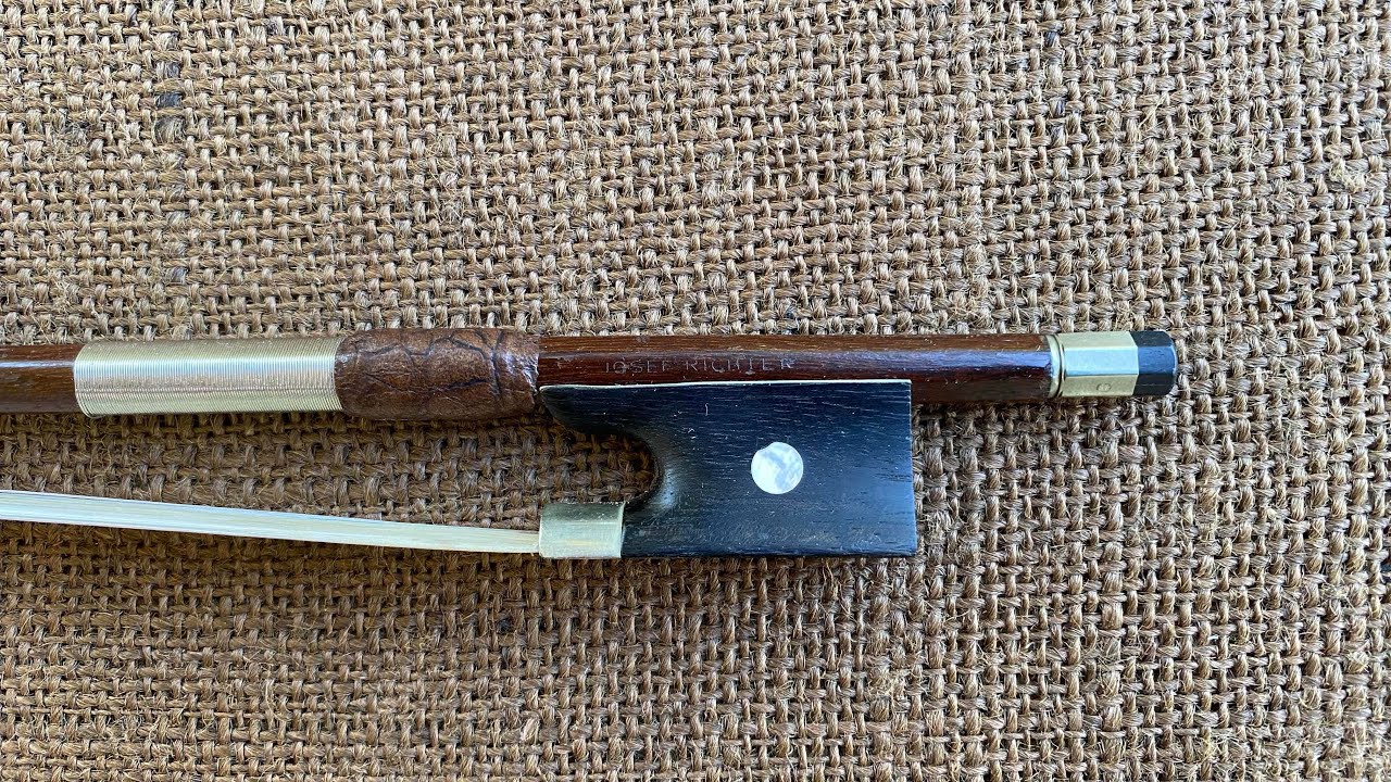 SOLD Violin Bow B-301 Josef Richter 58G great playing old Pernambuco bow for sale