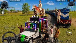 😱 DJ Pickup vs Train Baraat Scene 🚂🕺 Dulha on Ghodi | ll #djwalagame #djwalagame