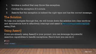 Intercept and Assert Private Exceptions in JUnit with Ease