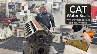 CAT Water Seal Failures: why they leak coolant and how we fix it.