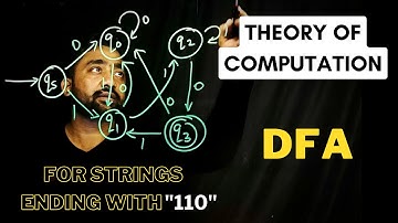 Video 9 - DFA for Strings ending with 110 (Hindi) | TOC Masterclass | Sridhar Iyer  | GATE 2025