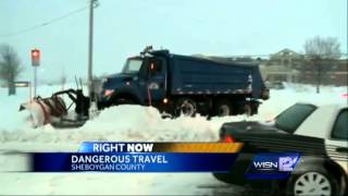 People advised to stay off roads in Sheboycan County