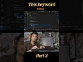 This keyword in javascript part 2 #javascript #thiskeyword #codeshuru