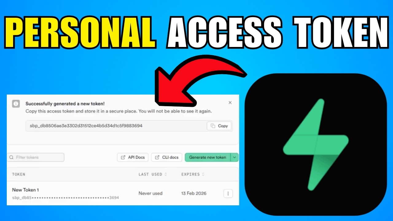 How To Create A Personal Access Token In Supabase (2026) (Best Method ...