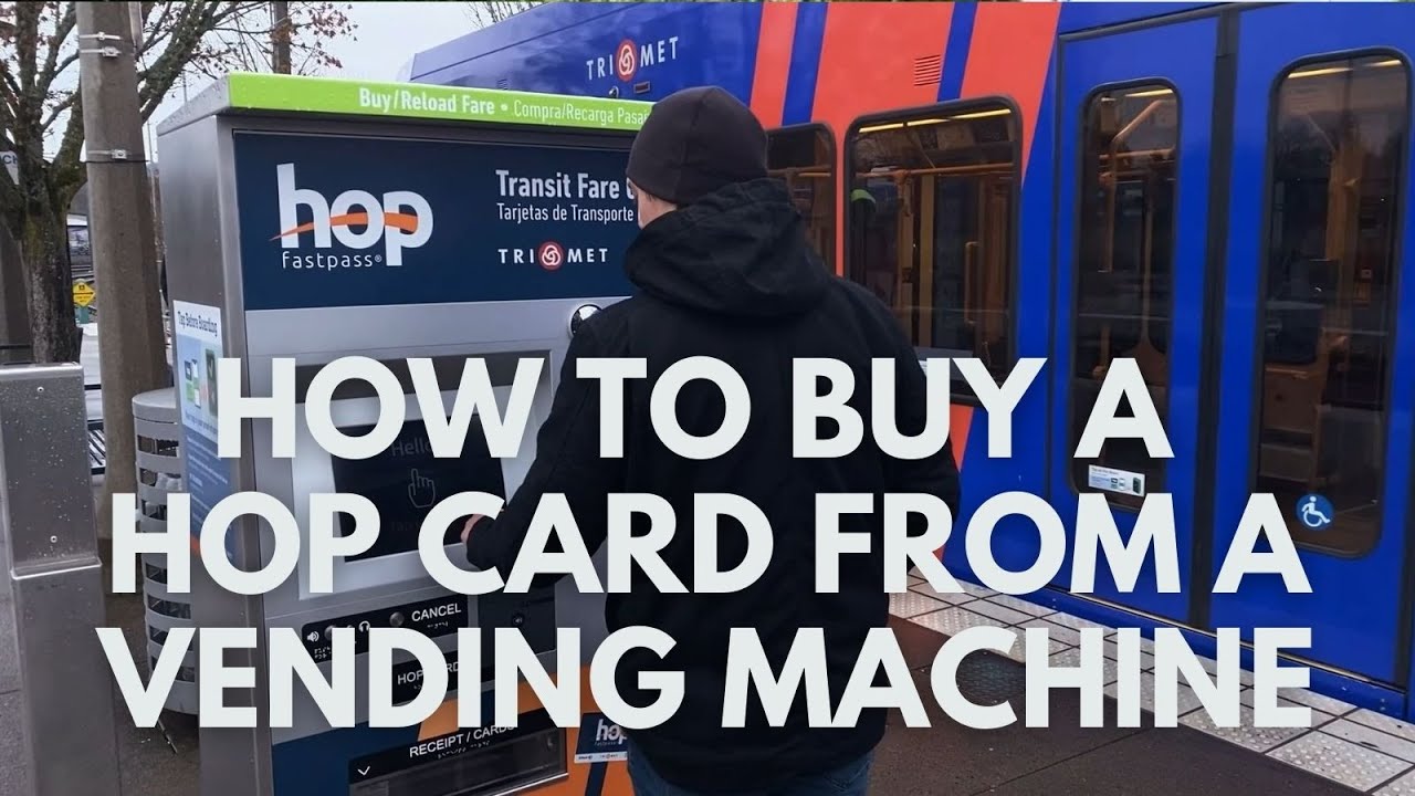 How to Buy a Hop Card from a Fare Vending Machine - YouTube