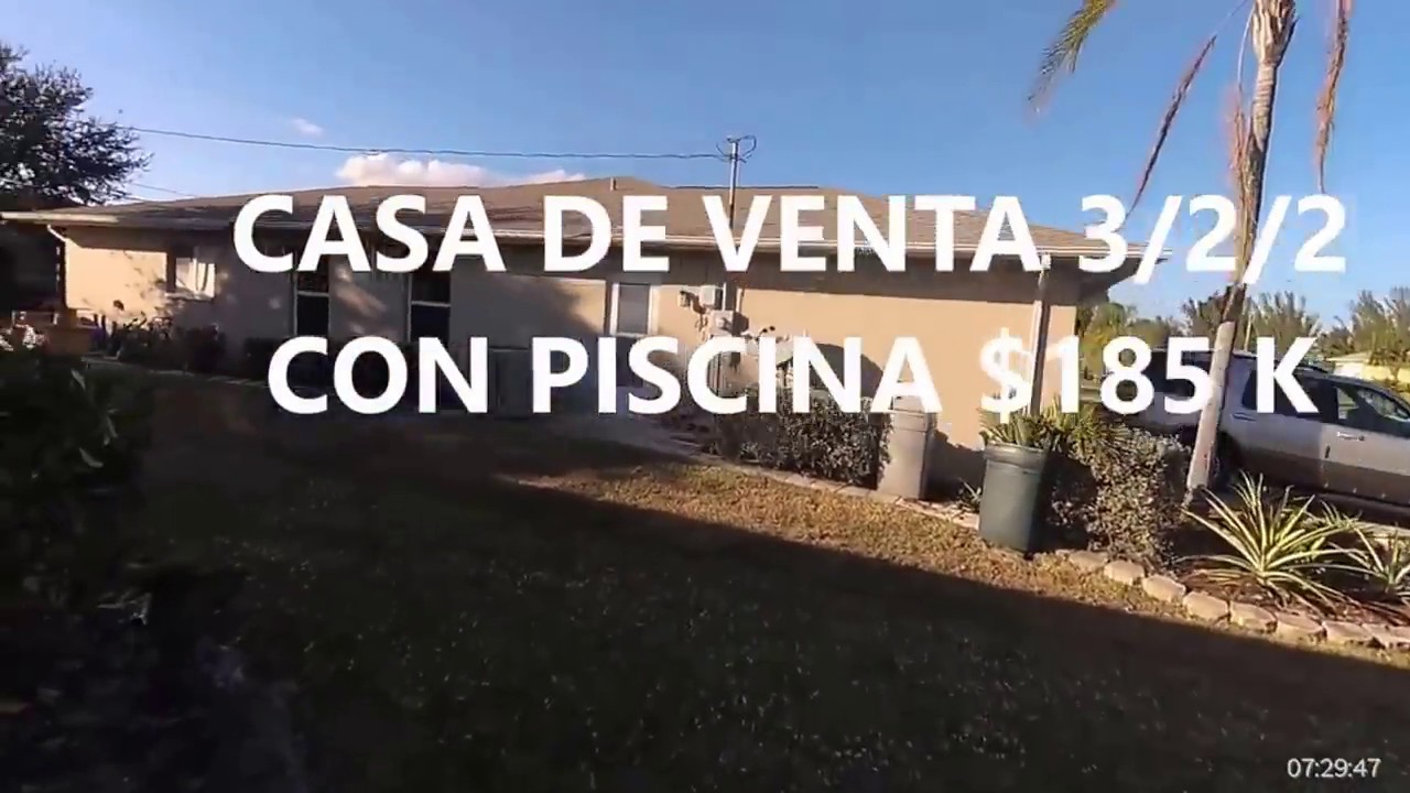 CASA DE VENTA CON PISCINA EN FLORIDA YouTube