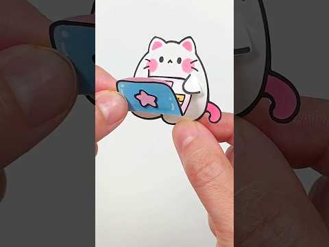 별이다옹에게 노트북 스티커집 만들어주기! #laptop #shorts #diy #paperdiy #craft