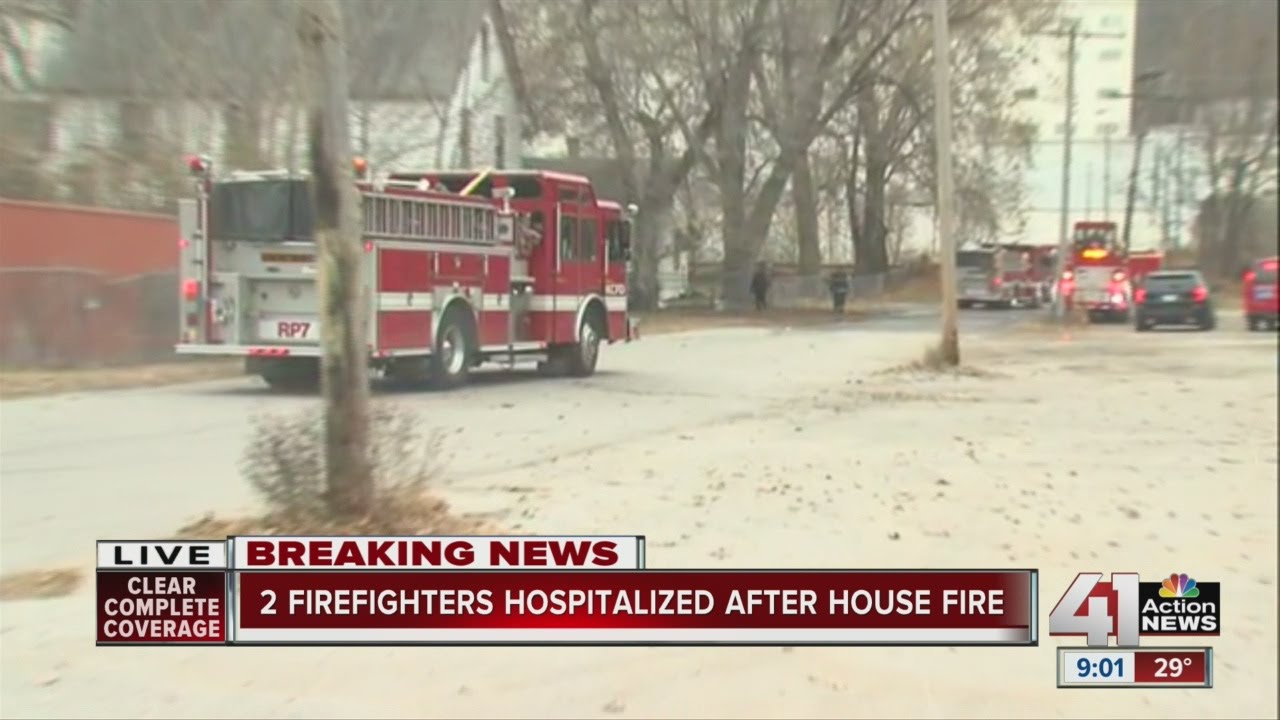 At least 3 firefighters injured after being trapped in KCMO house fire ...