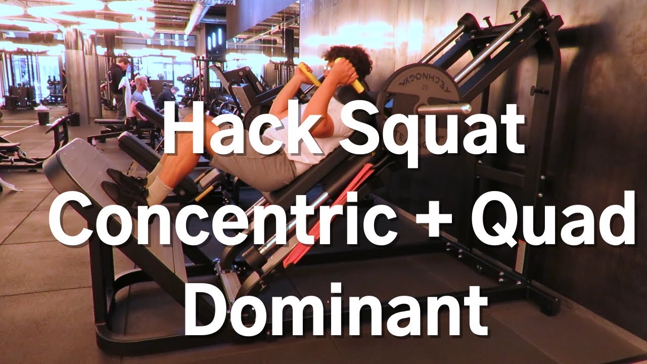 How to: Hack Squat Concentric Quad Focus - YouTube
