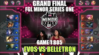 EVOS vs BELLETRON • Game 1 GRAND FINAL | FGL Minor Series One Mobile Legends