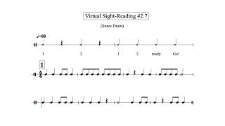 Virtual Sight Reading Level 2.7 (Snare Drum)
