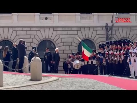 Video 80 anni assemblea costituente, l'arrivo di Mattarella a Montecitorio
